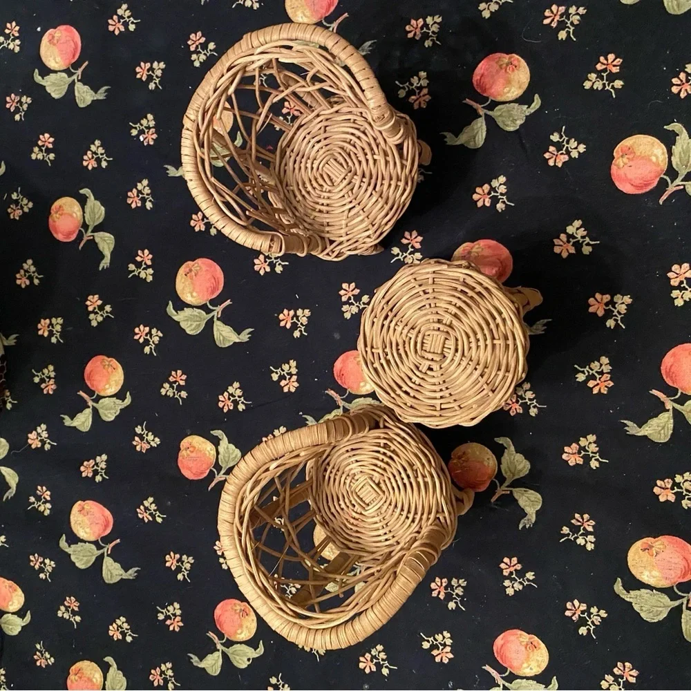 Miniature Wicker Chair and Table Set